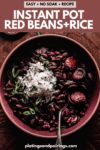 CAJUN INSTANT POT RED BEANS AND RICE PINTEREST IMAGE.