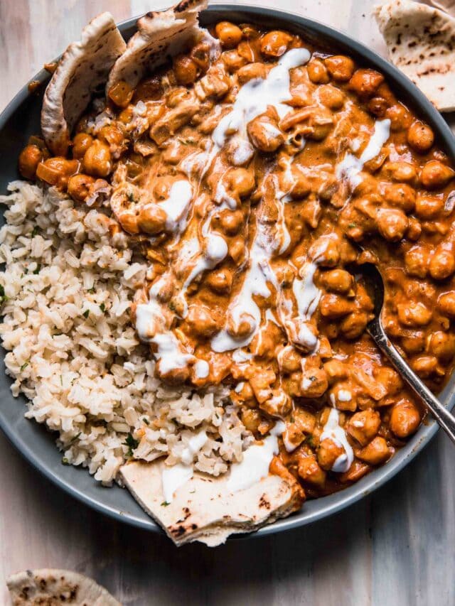 Indian Chickpeas in Butter Sauce