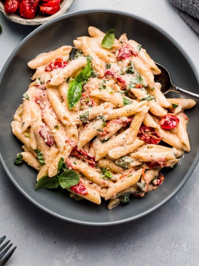 Sun Dried Tomato Sauce Pasta