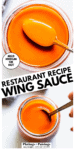 Buffalo wing sauce pinterest image.