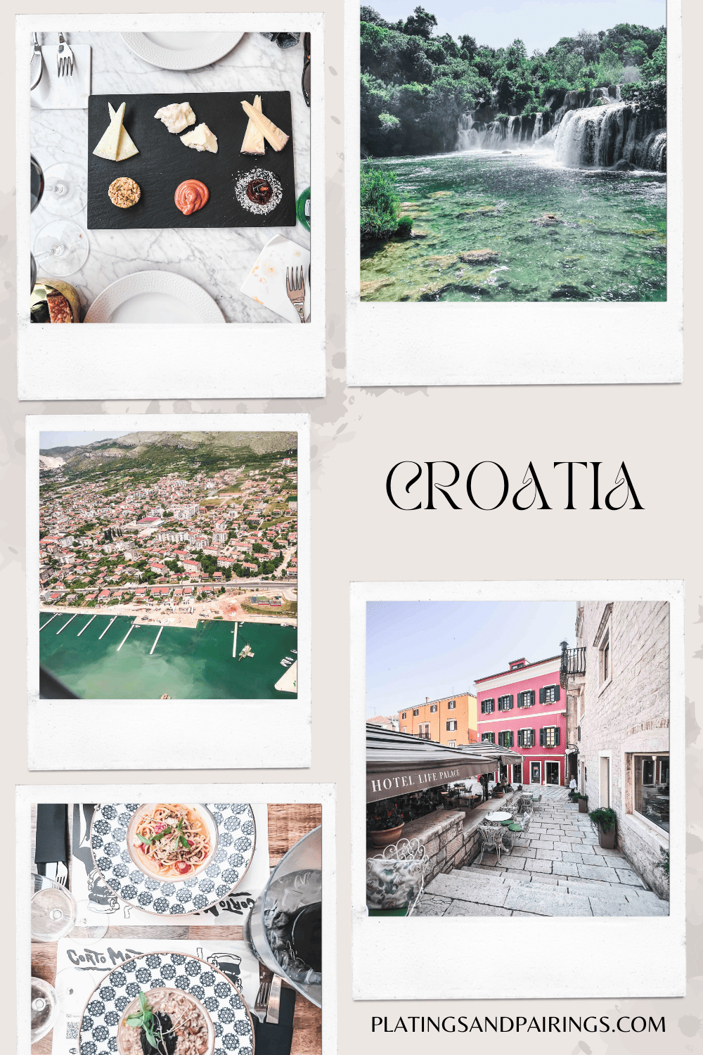 Collage of things to do in Croatia with text overlay.