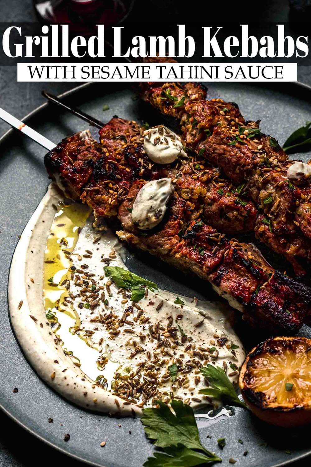 Lamb Kebab Recipe with Sesame Sauce (Easy + Delicious)