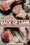 Grilled rack of lamb marinade pin.