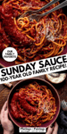 Sunday gravy pinterest image.