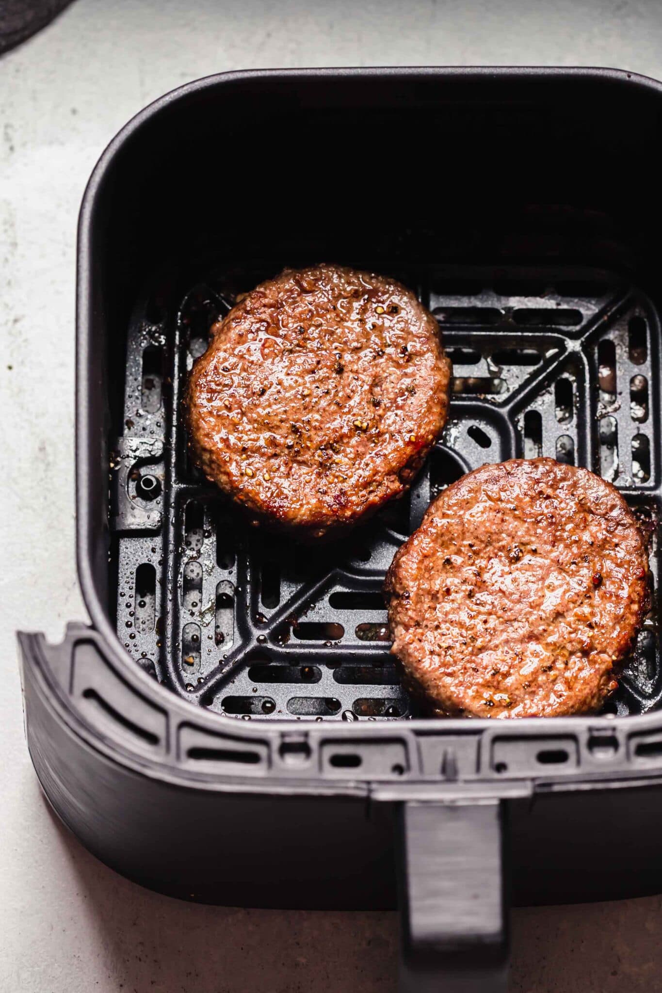 EASY Air Fryer Hamburgers (Juicy + Delicious!)
