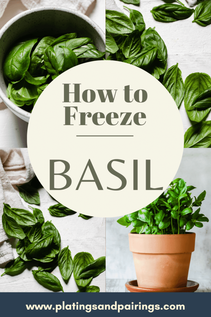How to Freeze Basil Leaves (The EASY Way!) Platings + Pairings