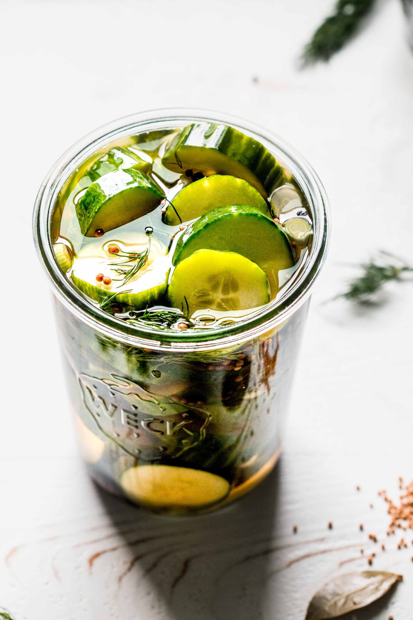 1 Hour Pickles (Quick Pickled Cucumbers)