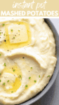 Fluffy Instant Pot Mashed Potatoes with Sour Cream pin.