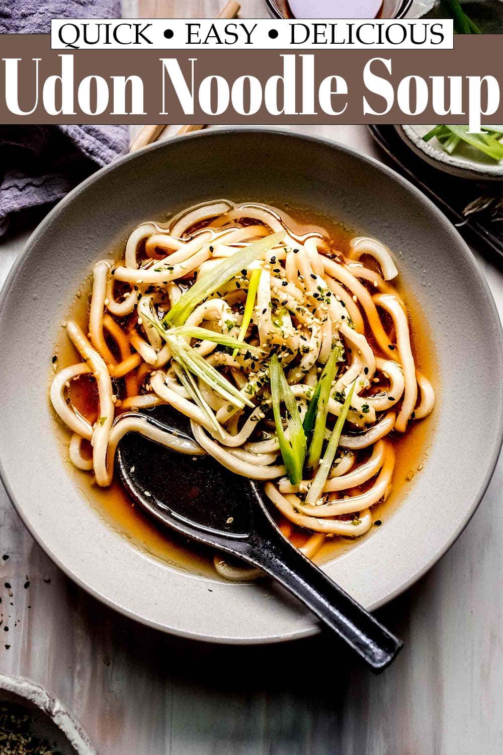 Udon Soup Recipe (Easy 5Minute Udon Noodle Soup) Platings + Pairings