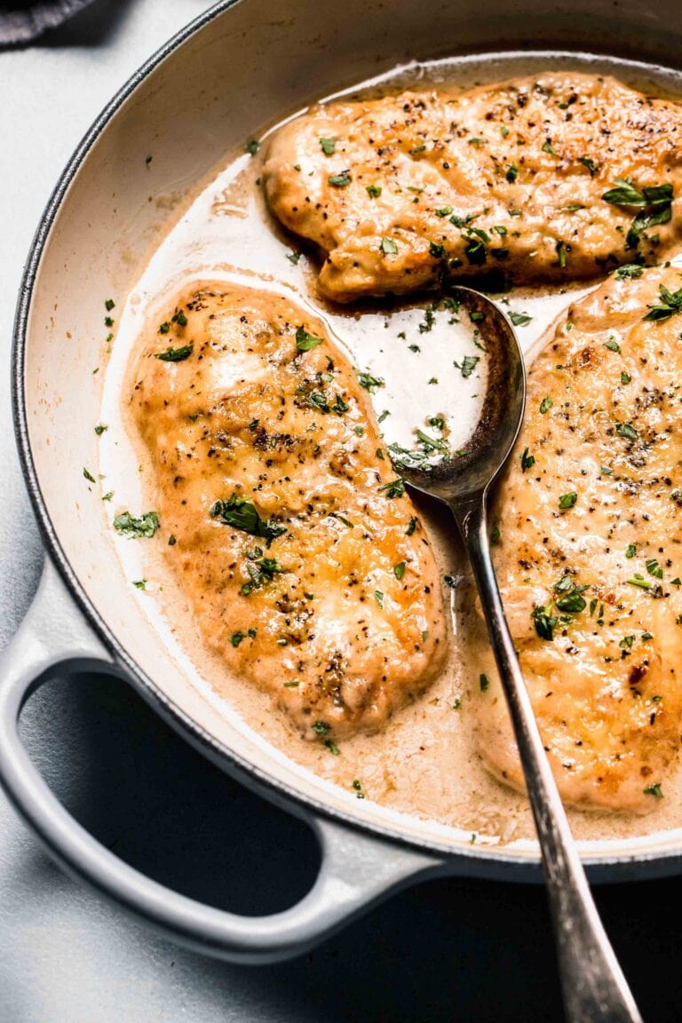 Chicken in White Wine Sauce (30Minute Recipe!!)