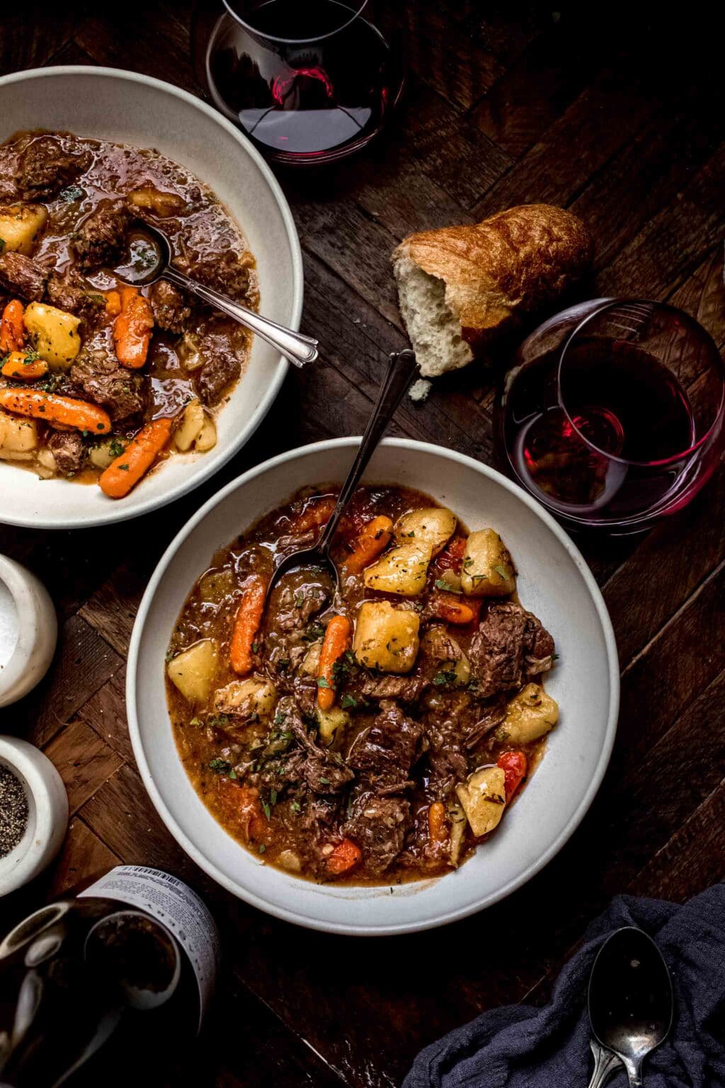 EASY Instant Pot Beef Stew Recipe with Red Wine