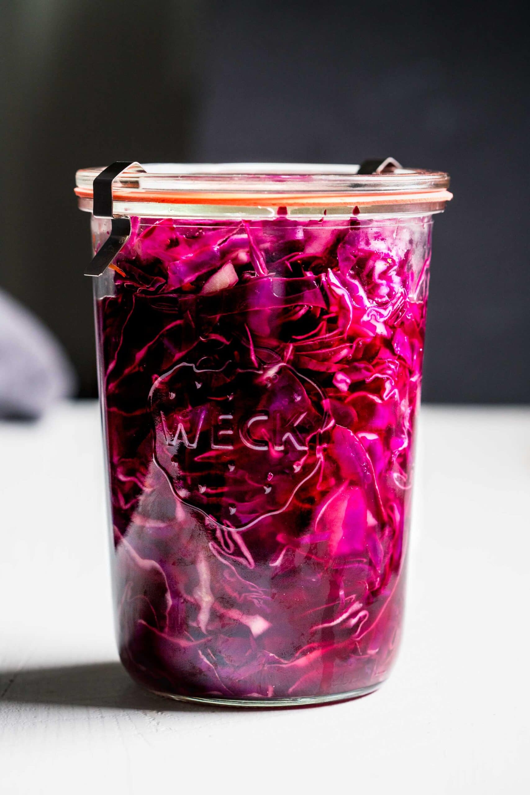 Easy Quick Pickled Cabbage (Red OR Green)