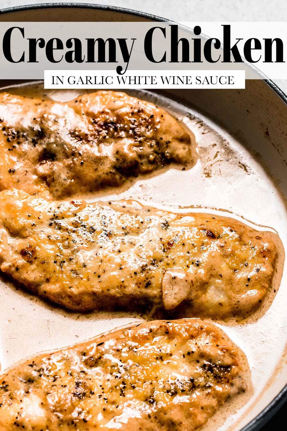 Chicken in White Wine Sauce (30-Minute Recipe!!)