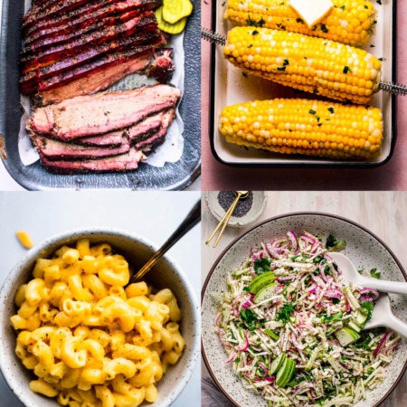 Collage of the best sides for brisket.