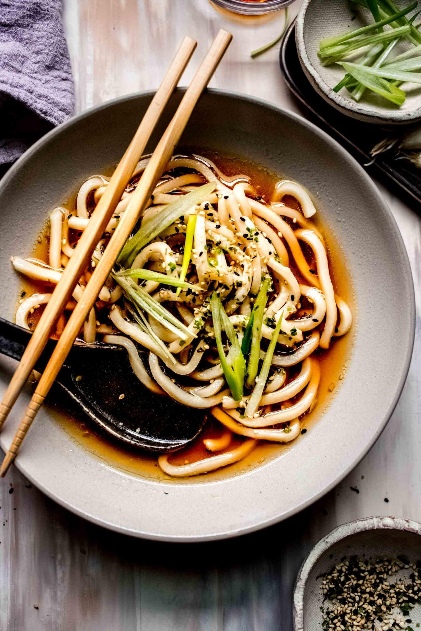 Udon Soup Recipe (Easy 5Minute Udon Noodle Soup) Platings + Pairings