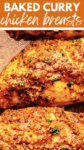Baked curry chicken pin.