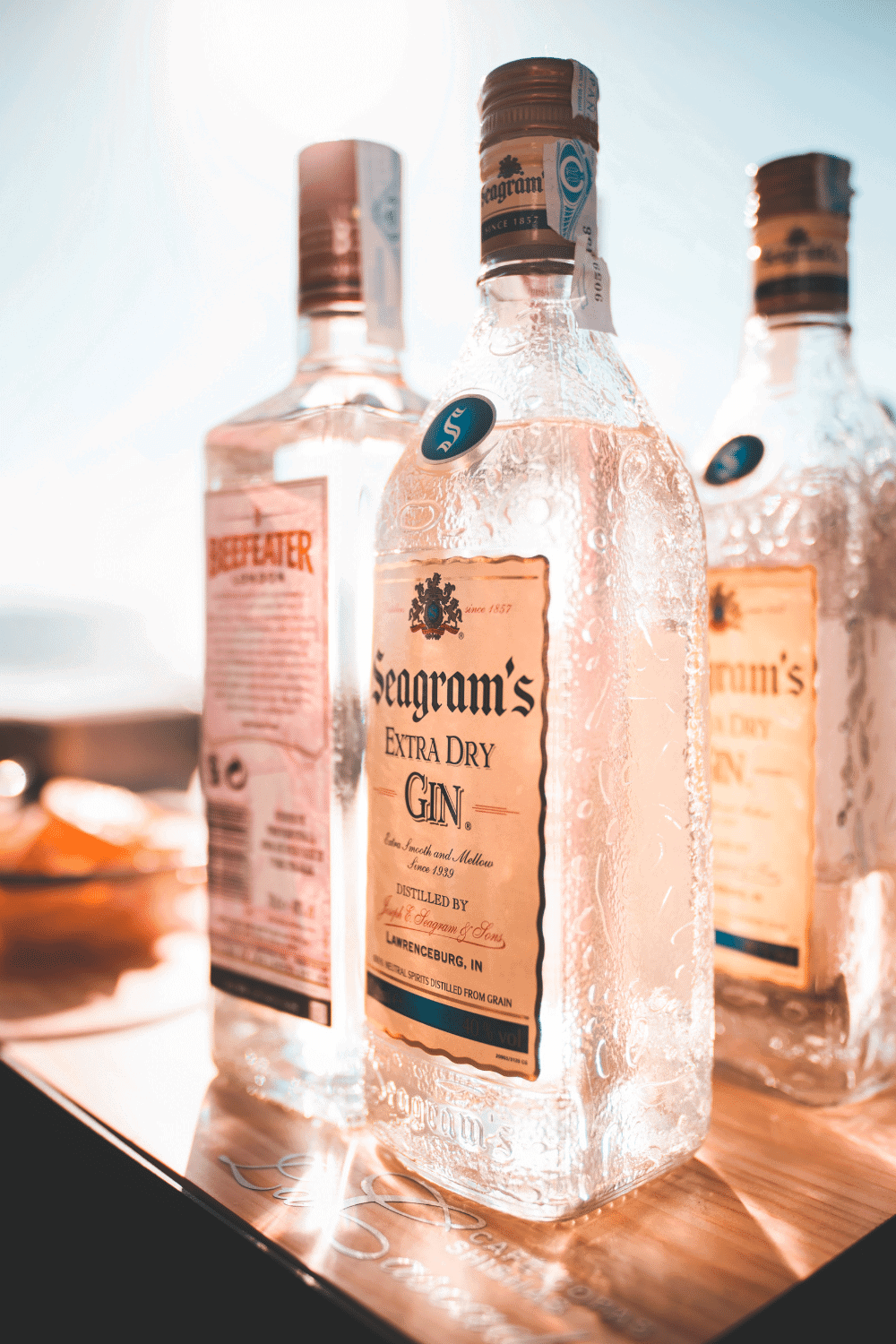 Bottle of Seagrams Gin