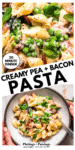 Pasta with Bacon and Peas