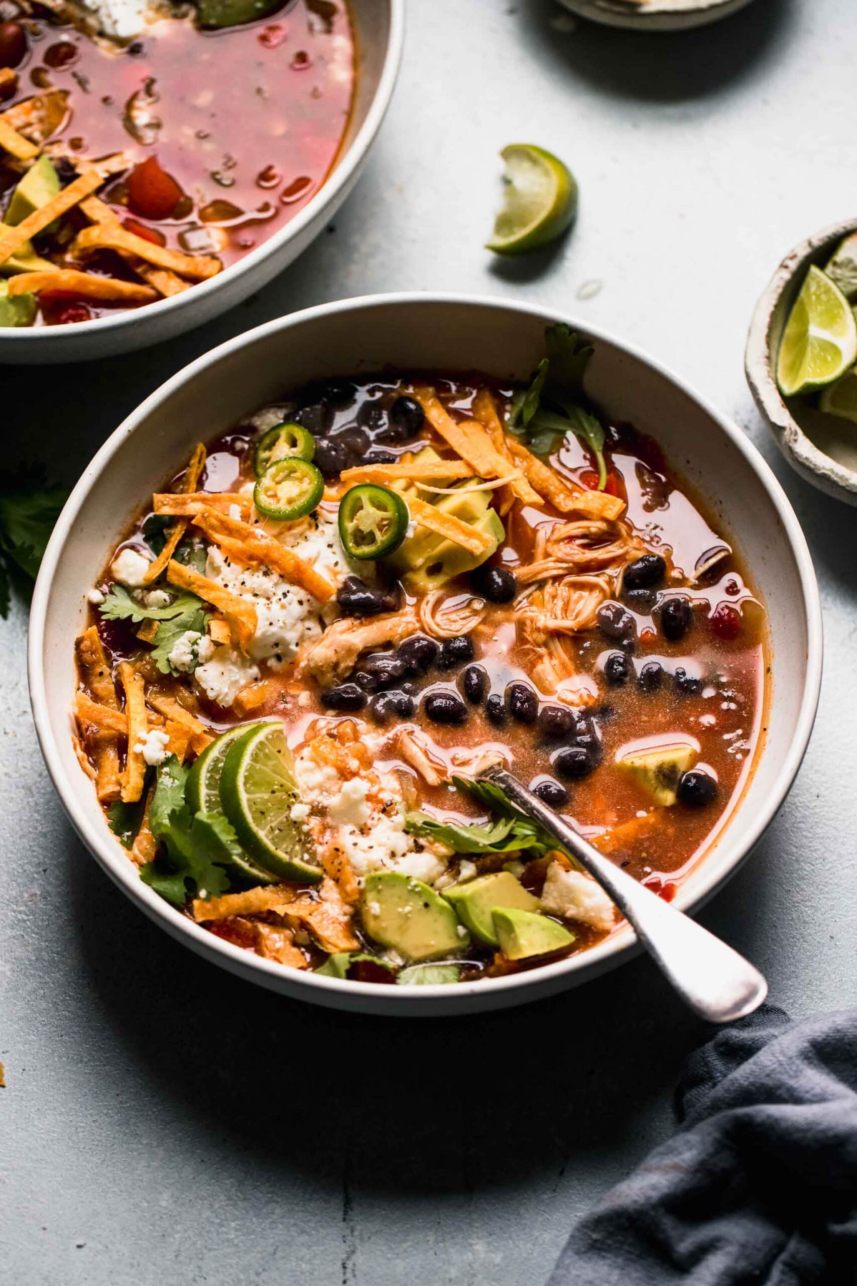 Slow Cooker Chicken Tortilla Soup No Precooking