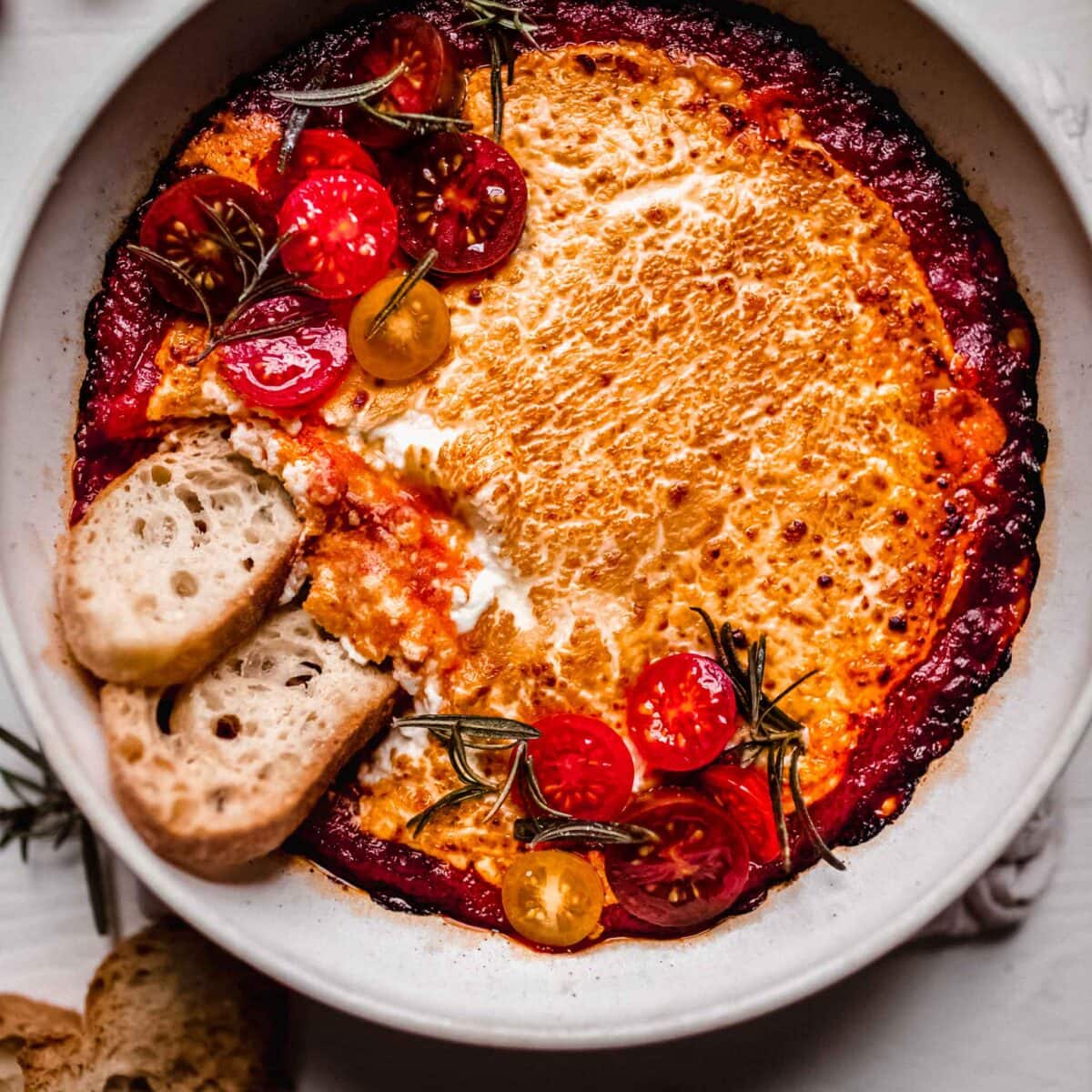 Baked Goat Cheese Appetizer (Easy 3Ingredient Recipe)