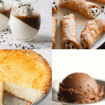 Collage of Italian dessert recipes.