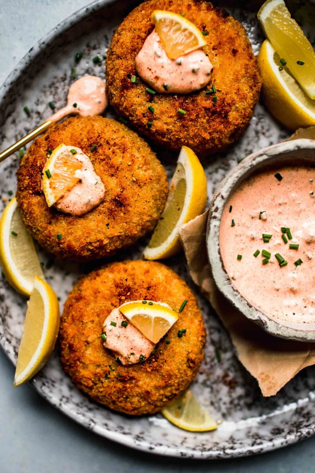 Easy Crab Cake Sauce - Platings + Pairings