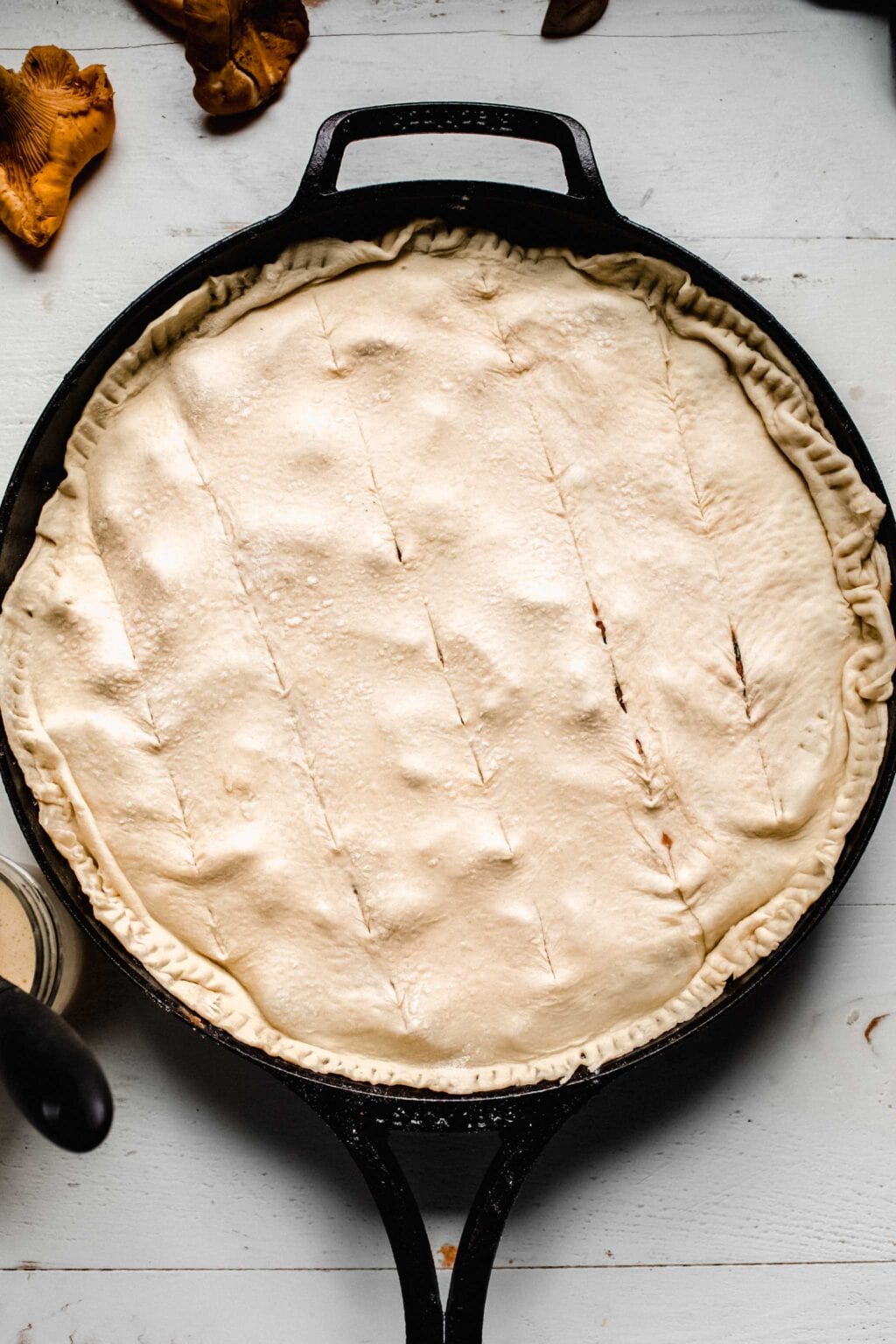 Creamy Mushroom Pot Pie (Easy Vegetarian Recipe)