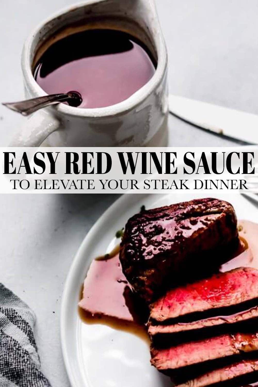 Red Wine Reduction Sauce (for Steak, Lamb & More!)