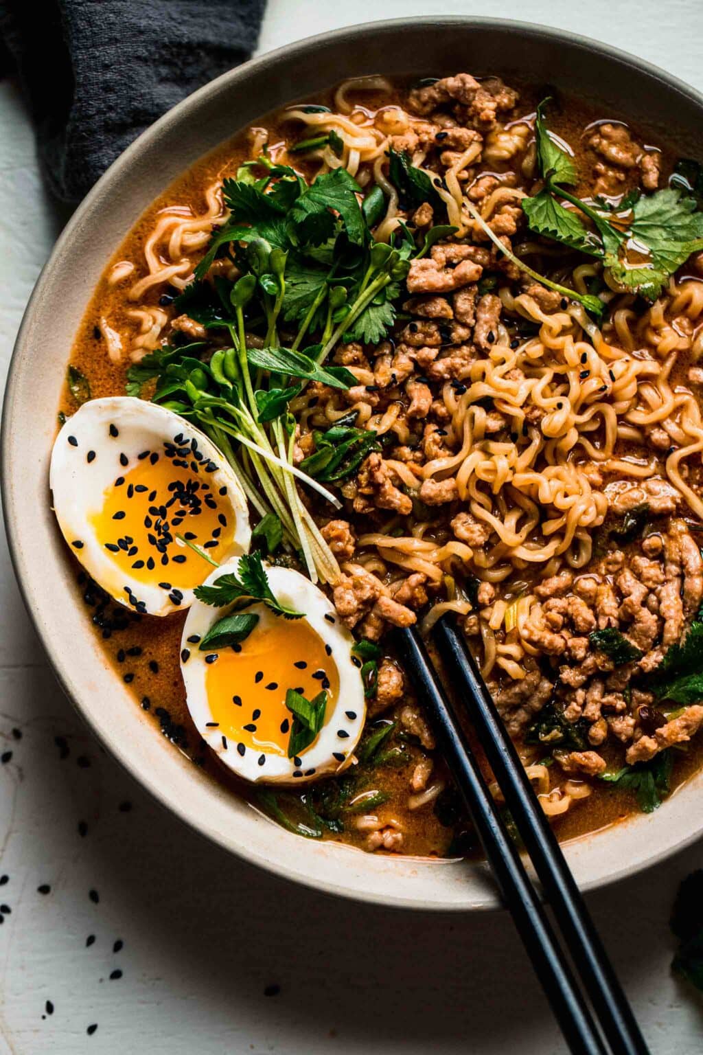 Easy Tan Tan Ramen (Dan Dan Noodles)