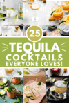 Collage of tequila cocktails with text overlay.