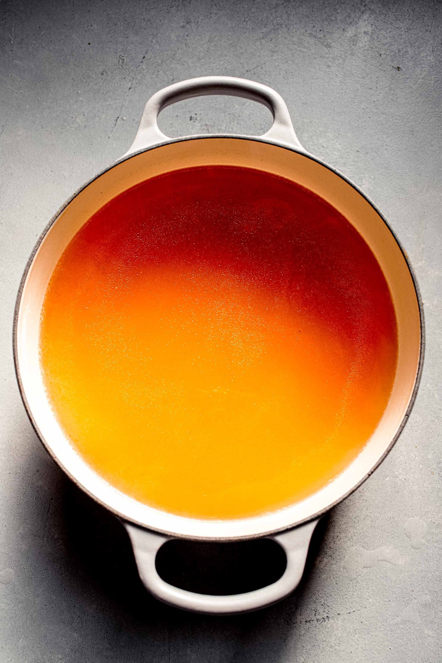Pot of broth.
