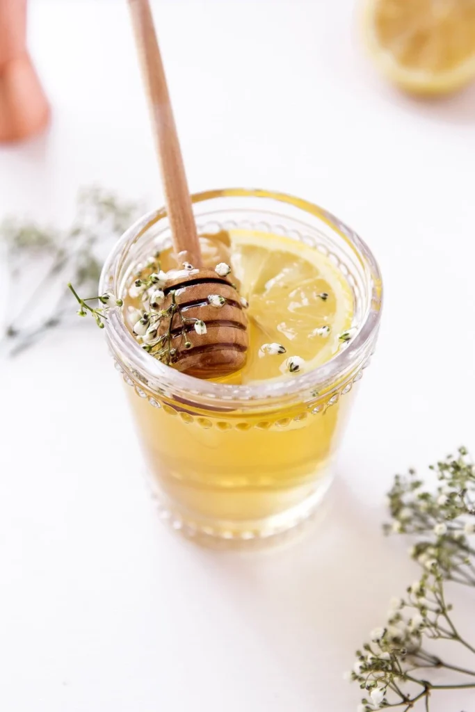 Honey bourbon cocktail.