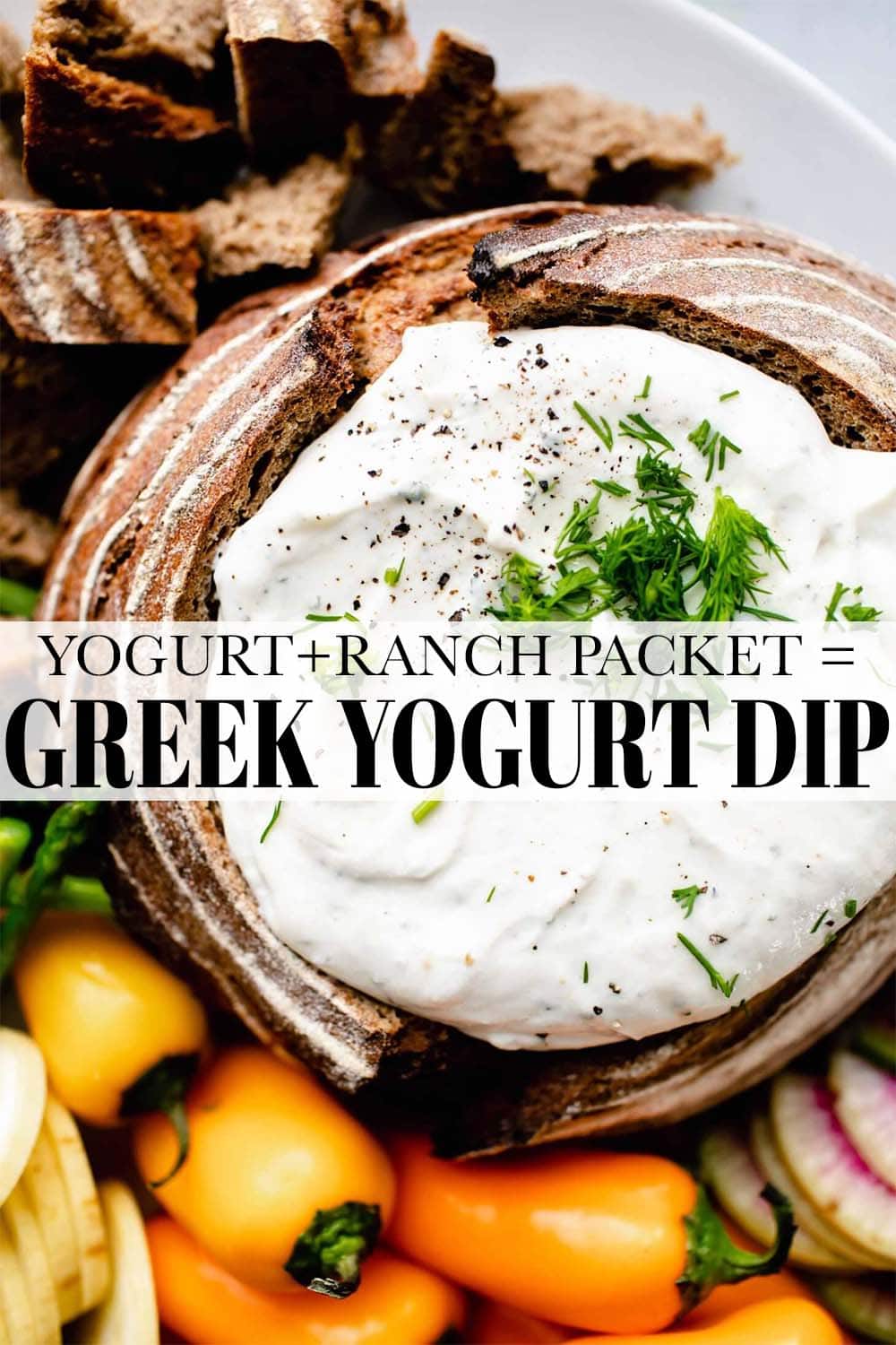 Easy Greek Yogurt Ranch Dip 3Ingredient Recipe