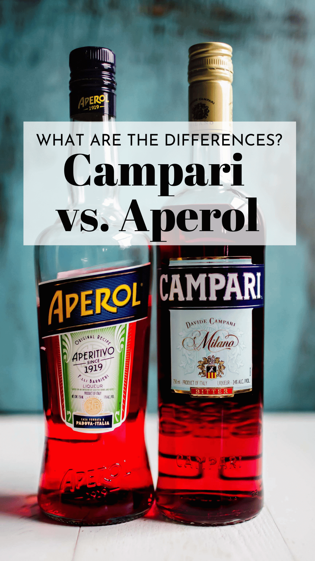 Campari vs. Aperol What Are The Differences?