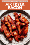 AIR FRYER BACON PINTEREST IMAGE.