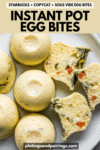 Instant pot sous vide egg bites pinterest image.