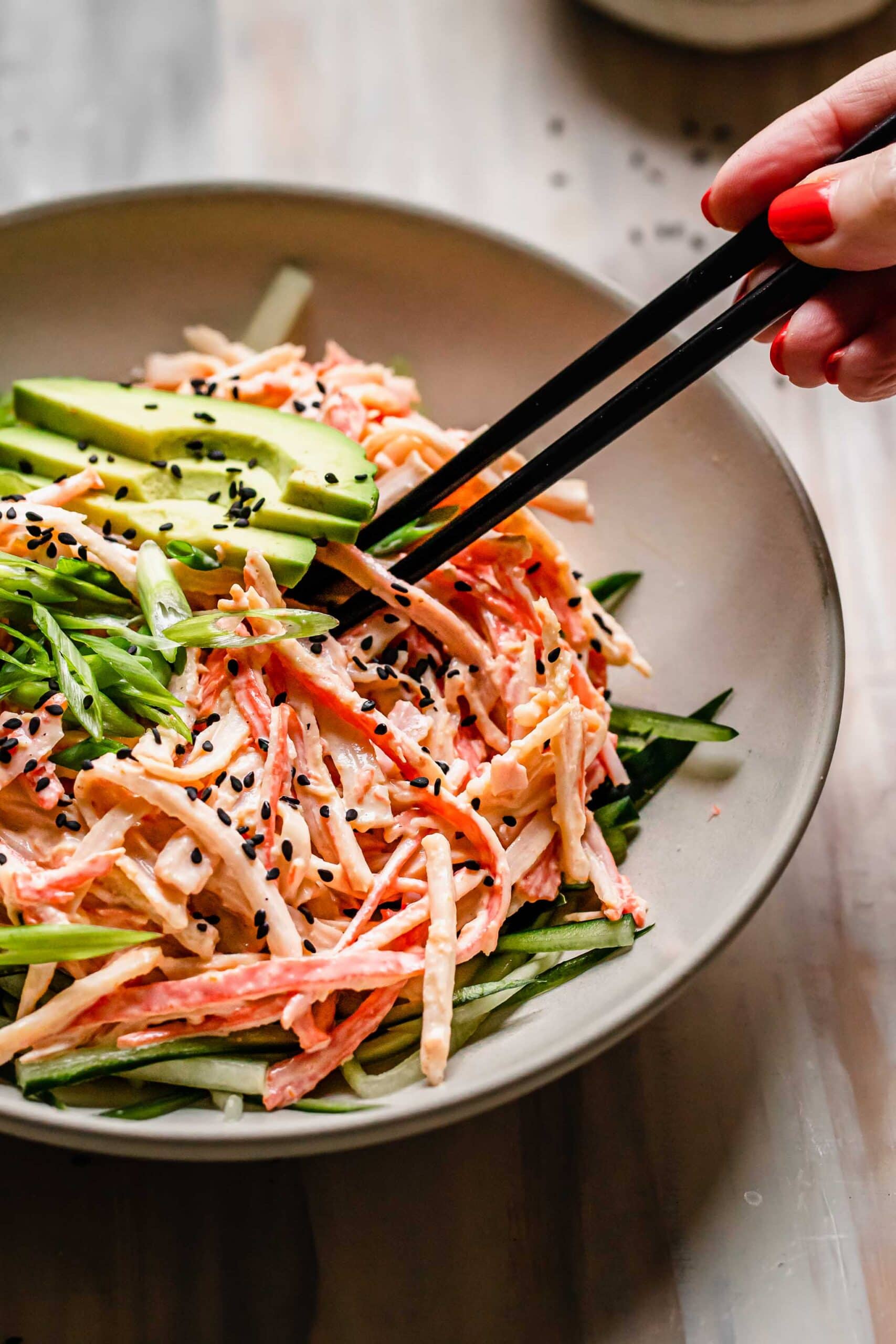Easy Kani Salad Recipe (Japanese Crab Stick Salad)
