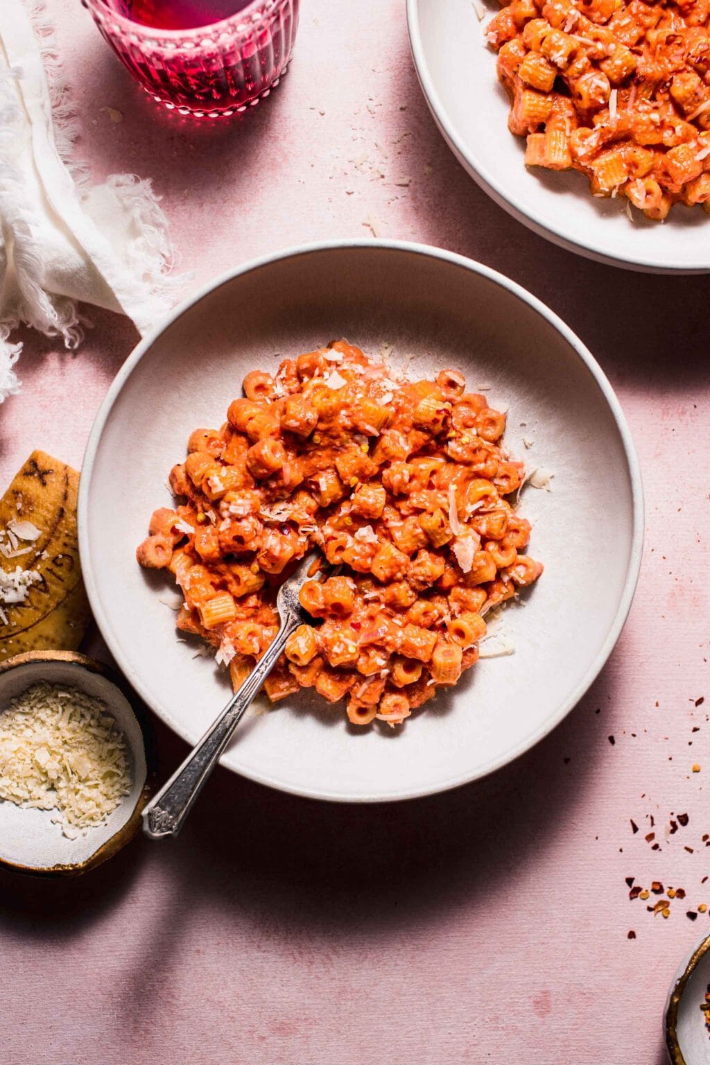 Creamy rose sauce