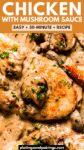 Creamy Mushroom Sauce for Chicken (Easy Recipe)