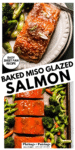 Baked Miso Salmon pinterest image.