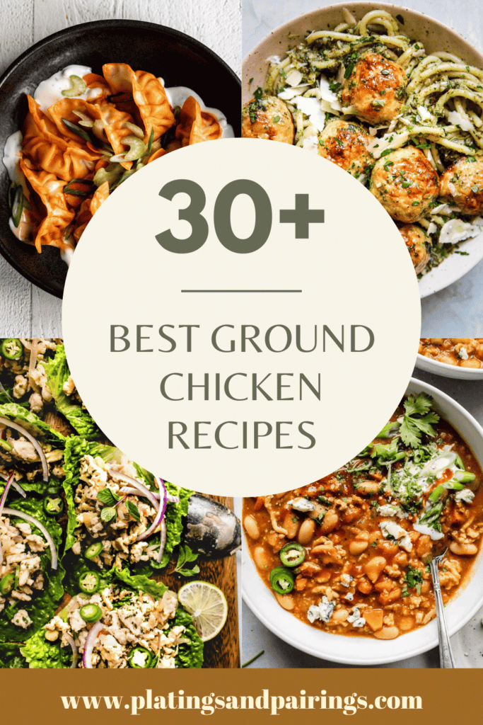 30+ BEST Ground Chicken Recipes Platings + Pairings