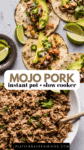 Instant pot mojo pork pinterest image.