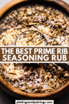 traeger prime rib rub recipe pin.