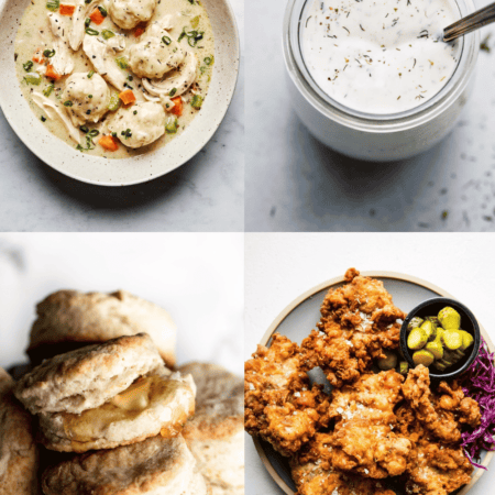 Collage of buttermilk recipes.