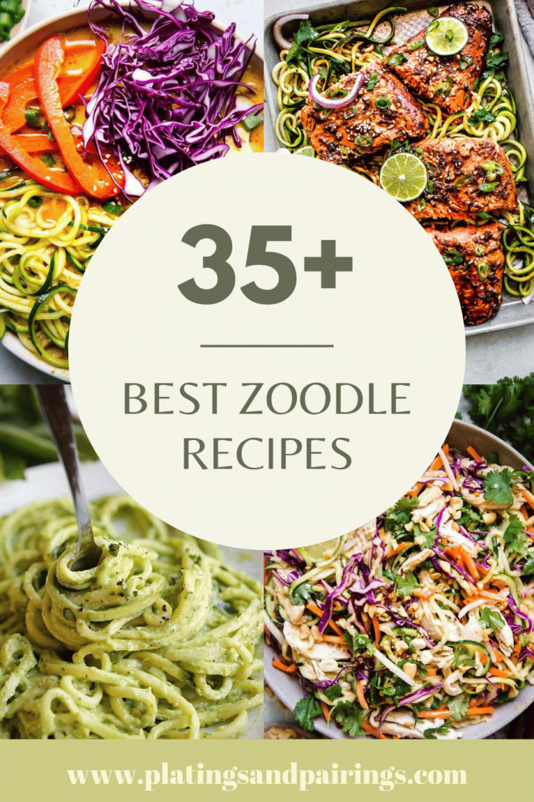 35+ BEST Zoodle Recipes (Easy + Healthy) Platings + Pairings