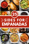 Collage of what to eat with empanadas with text overlay.
