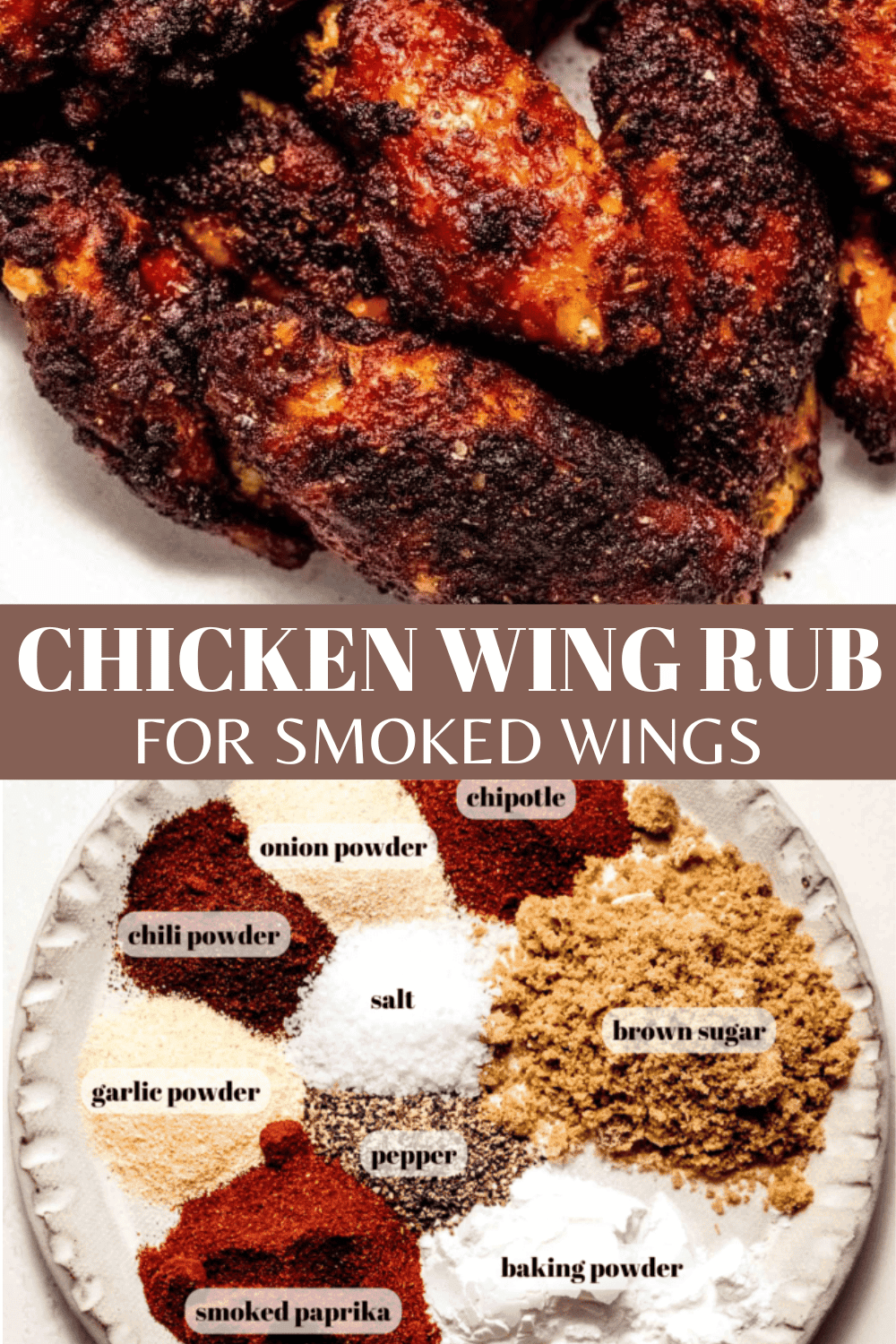Smoked Chicken Wing Rub Platings + Pairings