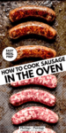 How to Cook Sausage in the Oven