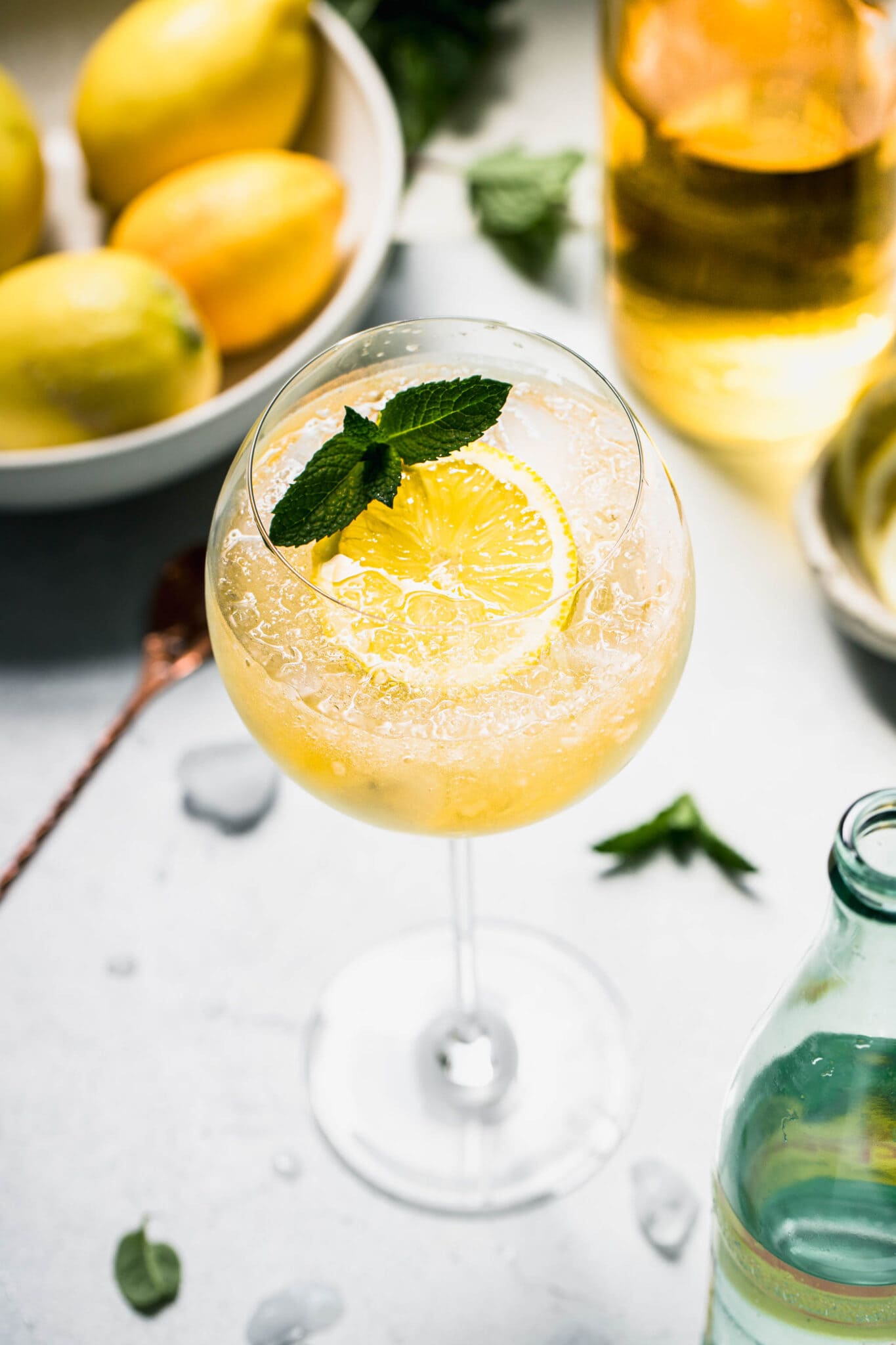 Limoncello Spritzer Easy 3 Ingredient Summer Cocktail 