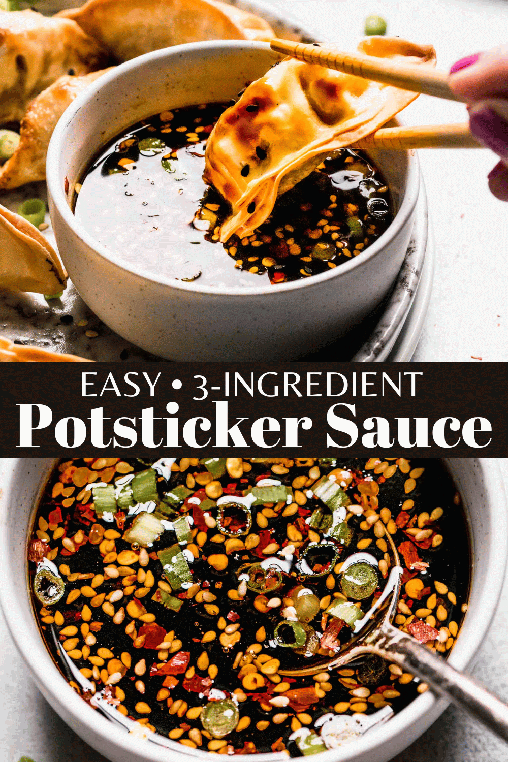 Potsticker Sauce (Simple 3Ingredient Recipe!!!)
